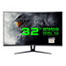 GameMax GMX32CEWQ 32" 144Hz 2K WQHD FreeSync Curved Gaming Monitor