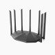 Tenda AC23 2033mbps AC2100 7 Antenna Dual Band Gigabit Wireless Router (Black)